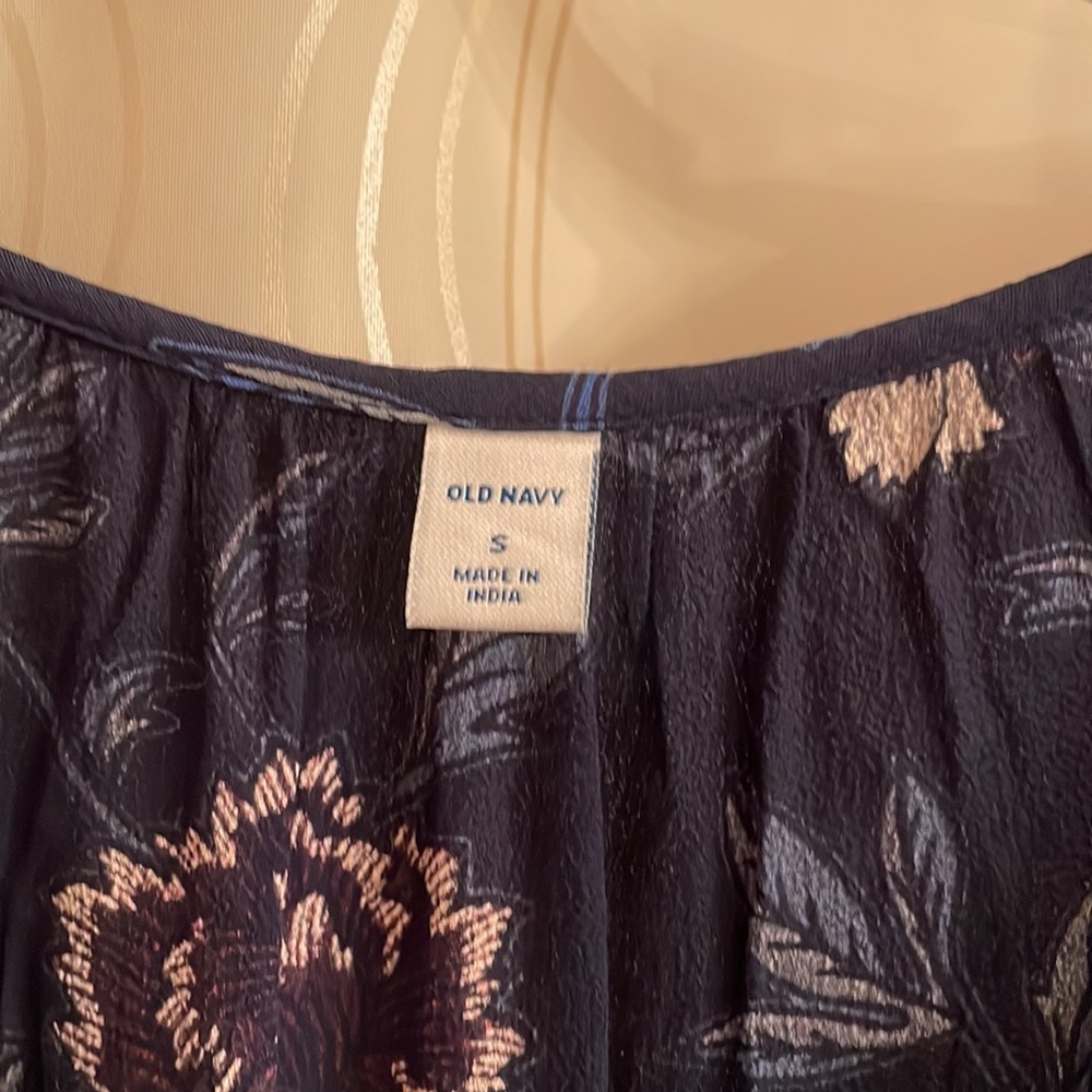 NWT - Old Navy dress, size S, navy/floral - Picture 2 of 11